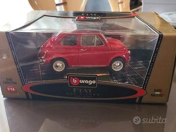 Modellino Fiat 500 F (1965) Bburago 1/16 Gold
