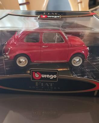 Modellino Fiat 500 F (1965) Bburago 1/16 Gold
