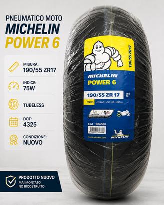 Michelin Power 6 190/55/17 dot ottobre 2025