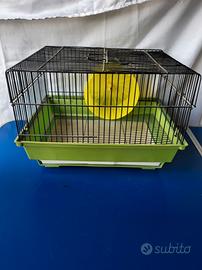 Gabbia per Criceti e Piccolo Roditori con Ruota
