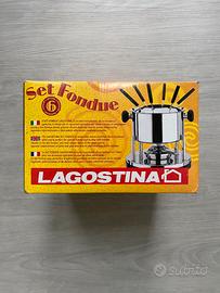 Nuovo Set Fonduta Lagostina Acciaio Inox