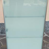 pensile con anta vetro satinato