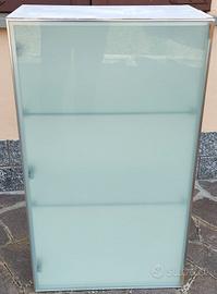 pensile con anta vetro satinato