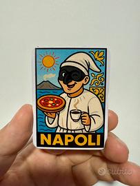 Calamita Souvenir Napoli Pulcinella Caffè Pizza