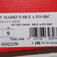 Ciabatta bianca antinfortunistica