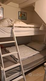 Letto a castello 3 posti (1 piazza+1piazza e mezzo