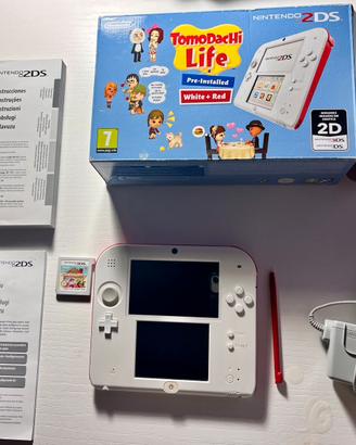 Nintendo 2DS Bianco e Rosso Tomodachi Life Edition