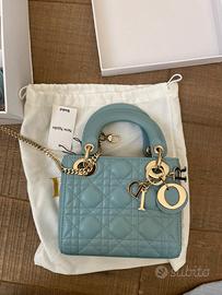 Borsa lady dior mini blu