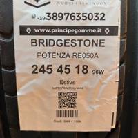 2 gomme 245 45 18 bridgestone A544