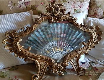 Ventaglio antico '700 con cornice