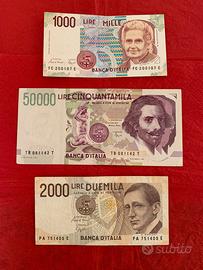 Banconote della lira