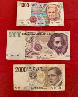 Banconote della lira