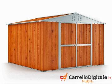 Box struttura lamiera Acciaio 327x307 fin legno