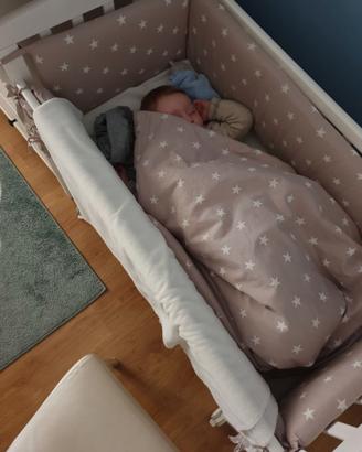 Picci Lettino co-sleeping Bianco Lella con tessili