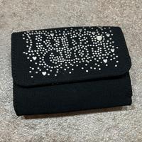 Portafogli nero con strass Rubacuori