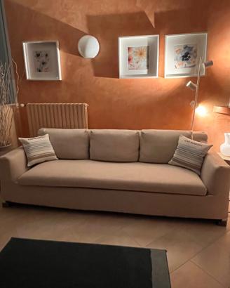 DIVANO MINOTTI 3 POSTI - Tessuto Beige Bouclé - Et