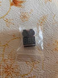LiPo Tester 1-8S con Allarme Basso Voltaggio