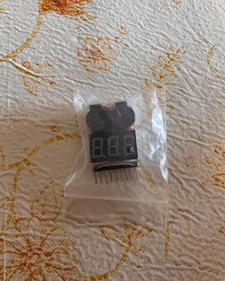 LiPo Tester 1-8S con Allarme Basso Voltaggio