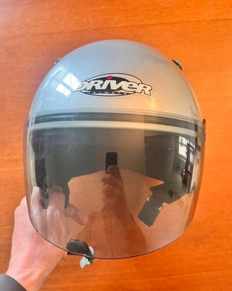 Casco jet Driver grigio metallizzato