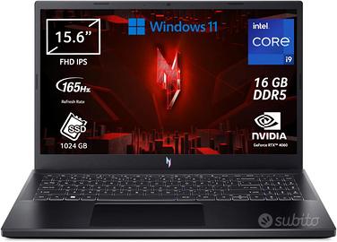 Notebook gaming acer i9 4060