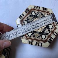 tre scatole intarsiate in madreperla