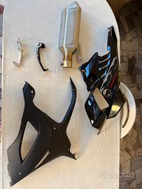 Carena, pedale, paraleva e scarico bmw s1000rr 202