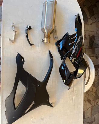Carena, pedale, paraleva e scarico bmw s1000rr 202