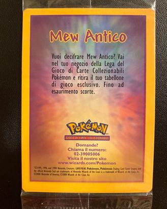Ancient Mew Antico Sealed Promo 2000