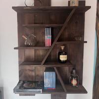 Libreria rustica a muro