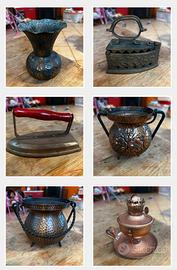 Oggetti vintage di rame