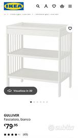 Fasciatoio Ikea Gulliver per neonati