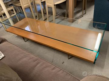 tavolino rimadesio  vetro nuovo