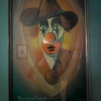 QUADRO DI ROMANO MUSSOLINI PAGLIACCIO AUTENTICATO