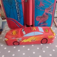 2 astucci spider man  e car's Giotto legg,descrizi