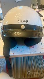 Casco SKA-P bianco tipo jet