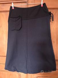 gonna  nera cotone Luisa Viola