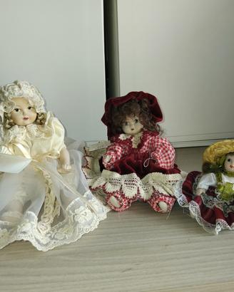 lotto bambole per arredo casa 