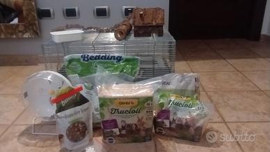 Gabbia per criceti e accessori