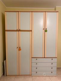 Armadio 6 ante per bamhini e ragazzi