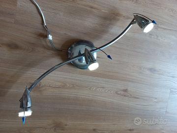 Lampadario o applique con 3 faretti led 50euro