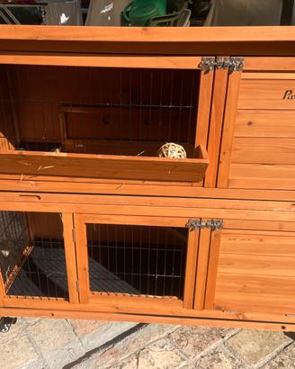 Gabbia per roditori due piani PawHut