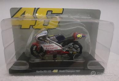 Modellino Aprilia RS 125 di Valentino Rossi 1997