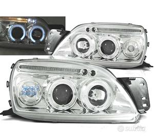 FARI FORD FIESTA 99-02 ANGEL EYES FONDO CROMATO