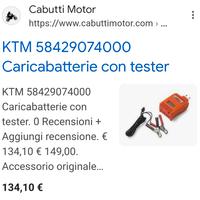 Caricabatteria Mantenitore KTM