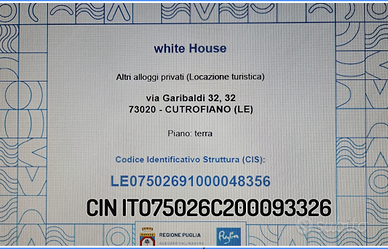 Casa vacanze x breve periodo