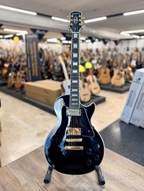 EPIPHONE LES PAUL CUSTOM BLACK + CUSTODIA