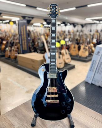 EPIPHONE LES PAUL CUSTOM BLACK + CUSTODIA
