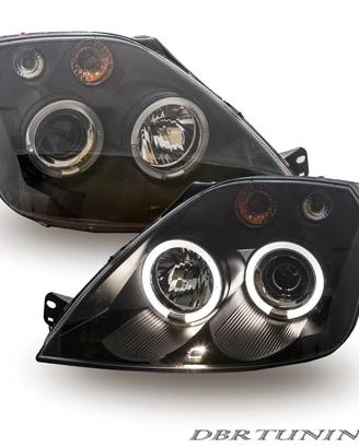 Coppia fari LED FORD FIESTA MK6 02-08 nero