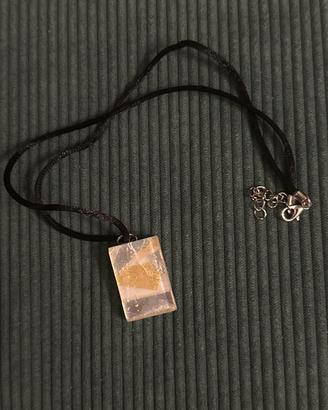 Collana con Ciondolo Lingotto in Vetro di Murano