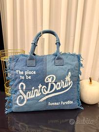 Borsa MC2 Saint Barth in Denim